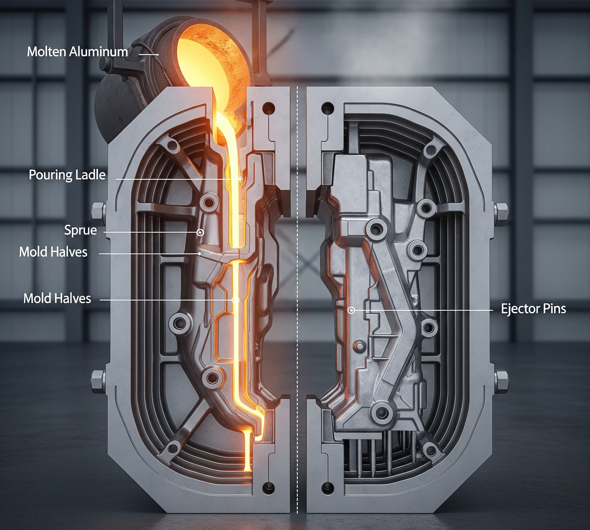 Kỹ Thuật Đúc Nhôm Khuôn Kim Loại (khuôn vĩnh cữu) – Giải Pháp Sản Xuất Chính Xác & Tiết Kiệm
